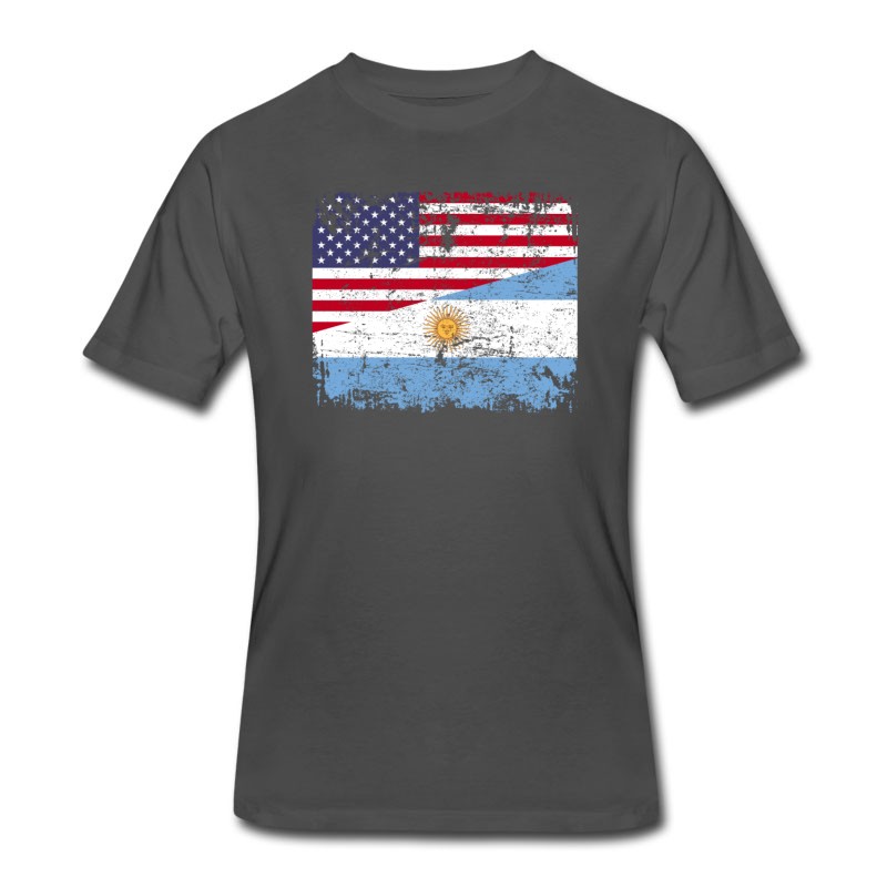 Men's ARGENTINIAN ROOTS | American Flag | ARGENTINA Gift T-Shirt