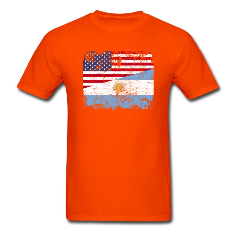 Men's ARGENTINIAN ROOTS | American Flag | ARGENTINA Gift T-Shirt