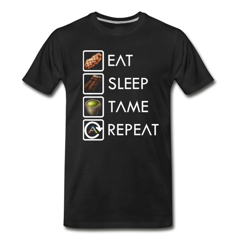 Men's Ark Survival Evolved Eat Sleep Tame Repeat T-Shirt