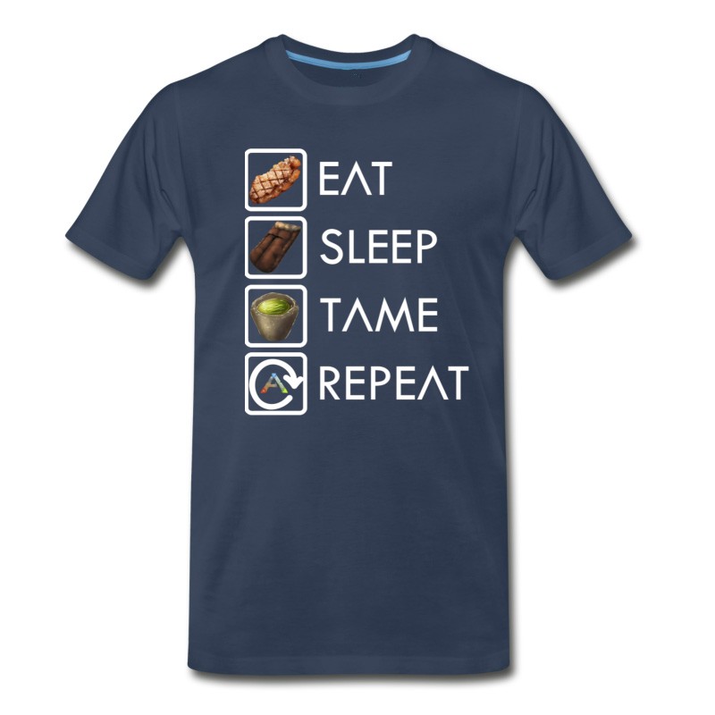 Men's Ark Survival Evolved Eat Sleep Tame Repeat T-Shirt