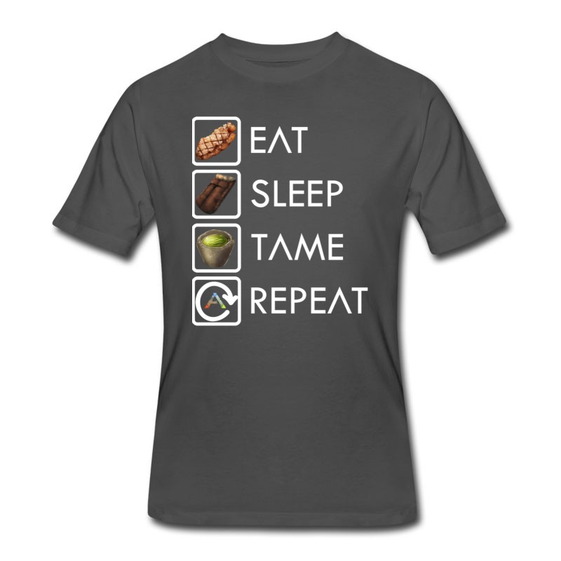 Men's Ark Survival Evolved Eat Sleep Tame Repeat T-Shirt