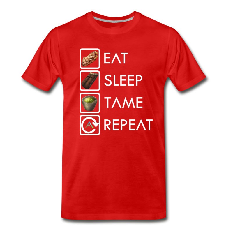 Men's Ark Survival Evolved Eat Sleep Tame Repeat T-Shirt