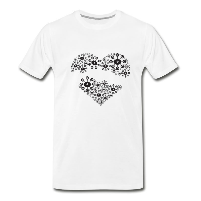 Men's Artistic Heart T-Shirt