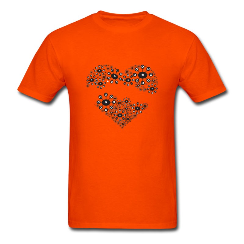 Men's Artistic Heart T-Shirt