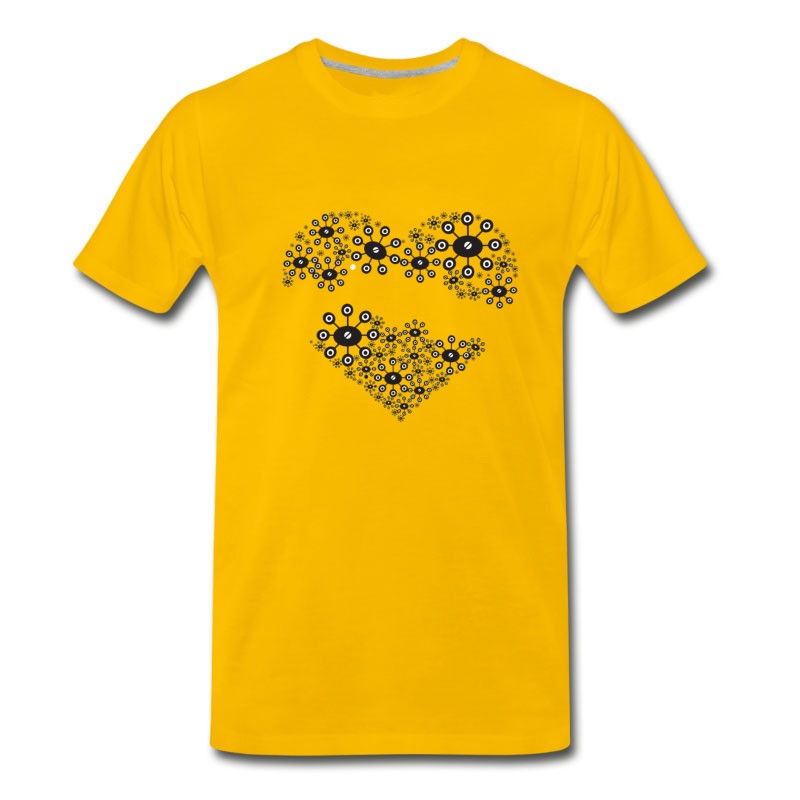 Men's Artistic Heart T-Shirt