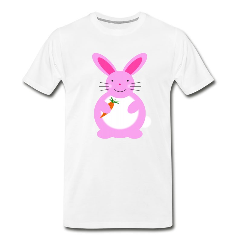 Men's Baby Girl Bunny Pink T-Shirt