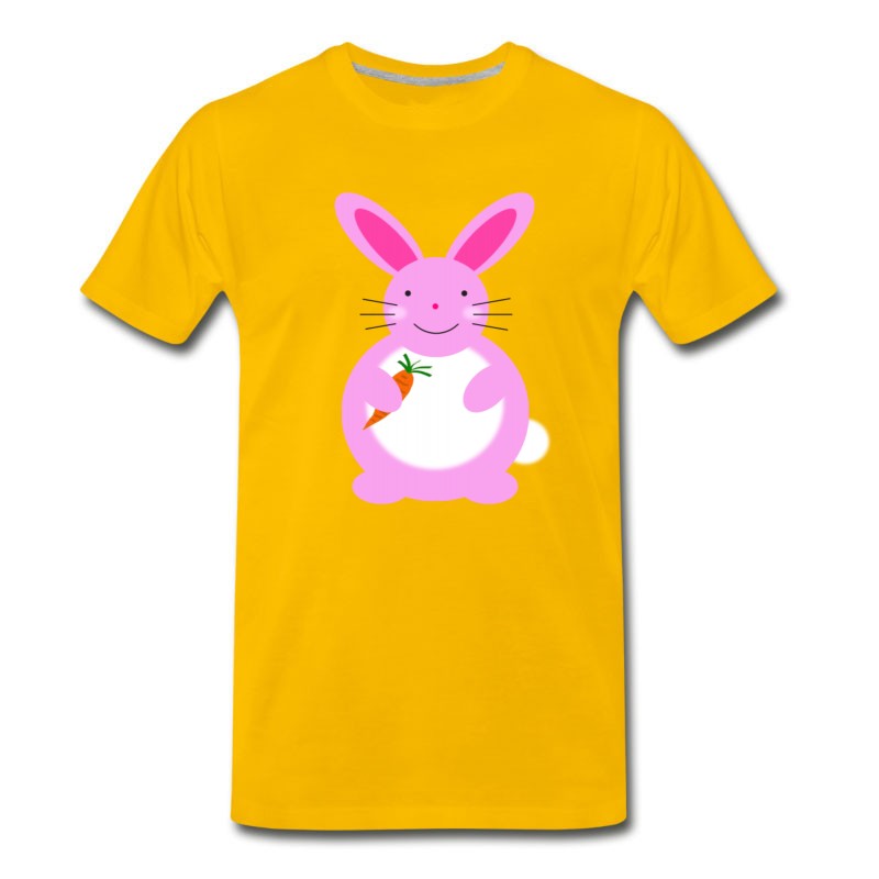 Men's Baby Girl Bunny Pink T-Shirt