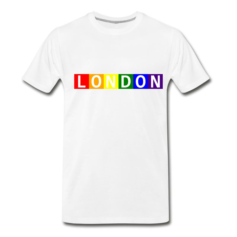 Men's Baby London Pride Contrast Onesy T-Shirt