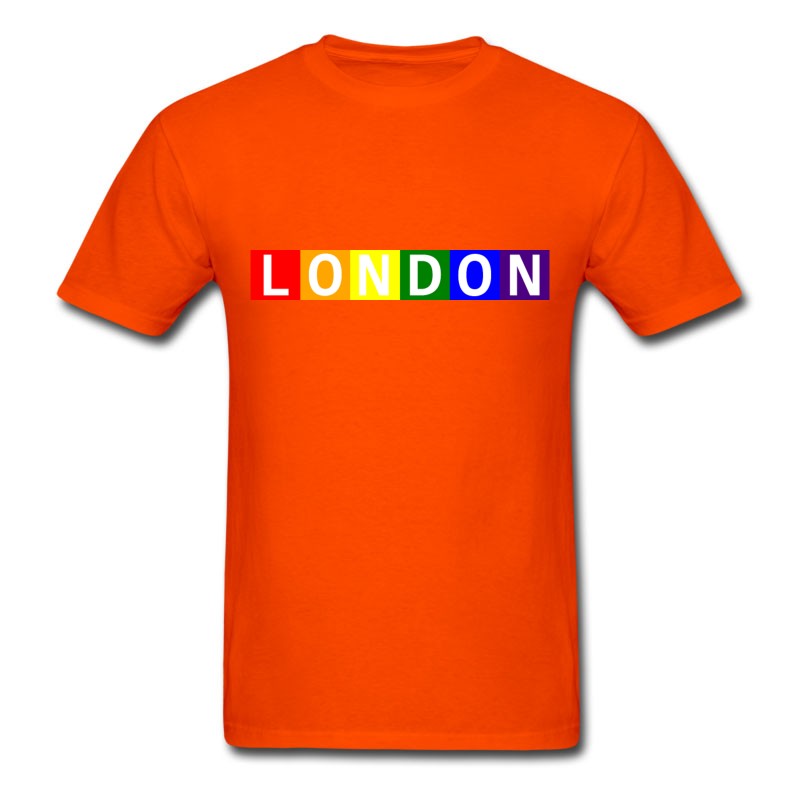 Men's Baby London Pride Contrast Onesy T-Shirt