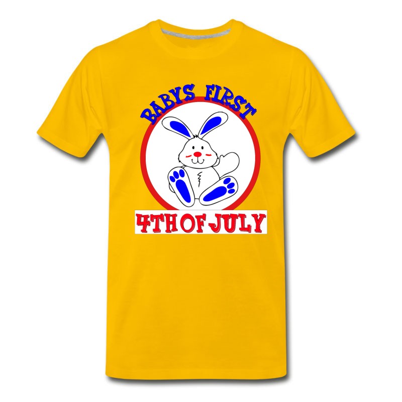 Men's Babys First 4th Of July T-Shirt