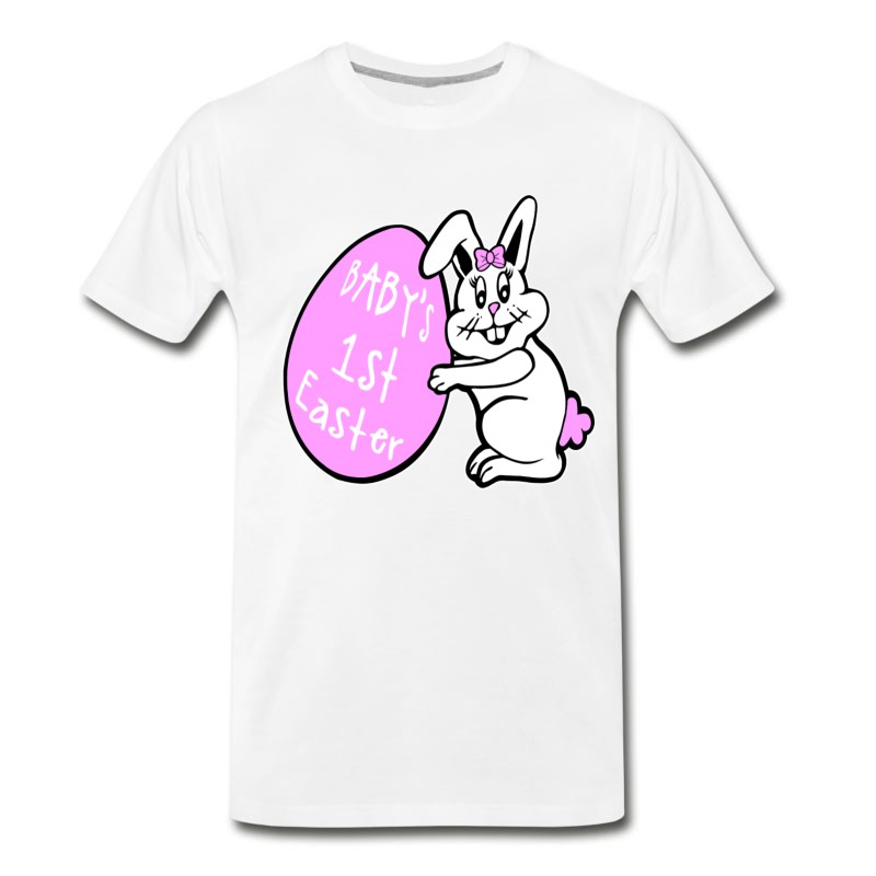 Men's Baby's Girls 1st Easter Bunny T-Shirt