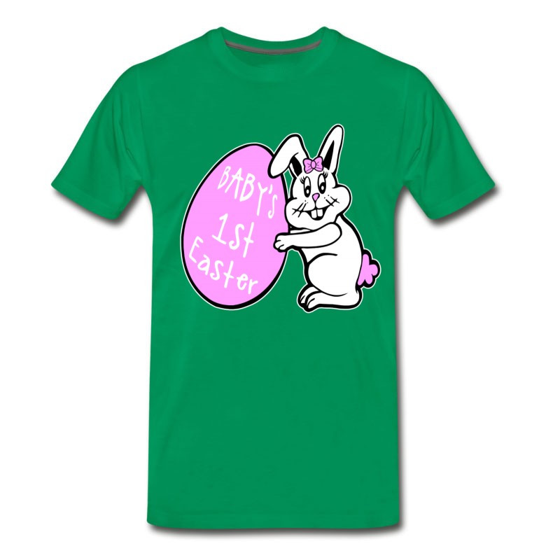 Men's Baby's Girls 1st Easter Bunny T-Shirt