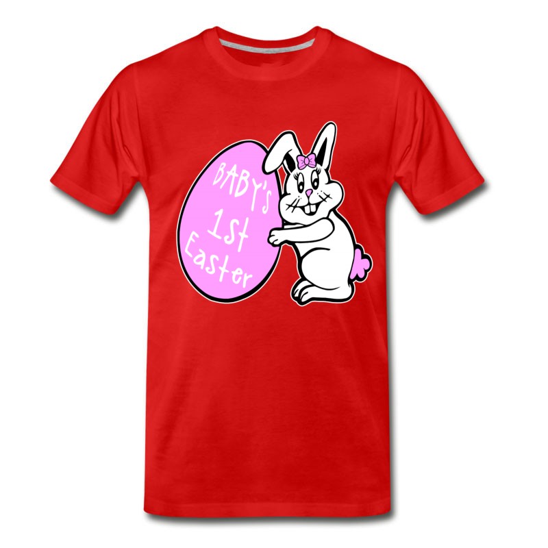 Men's Baby's Girls 1st Easter Bunny T-Shirt