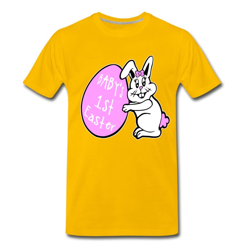 Men's Baby's Girls 1st Easter Bunny T-Shirt