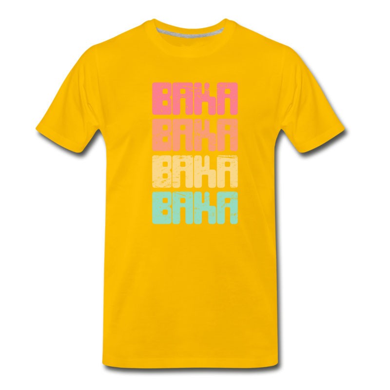 Men's BAKA - Otaku Weeaboo Anime Design T-Shirt