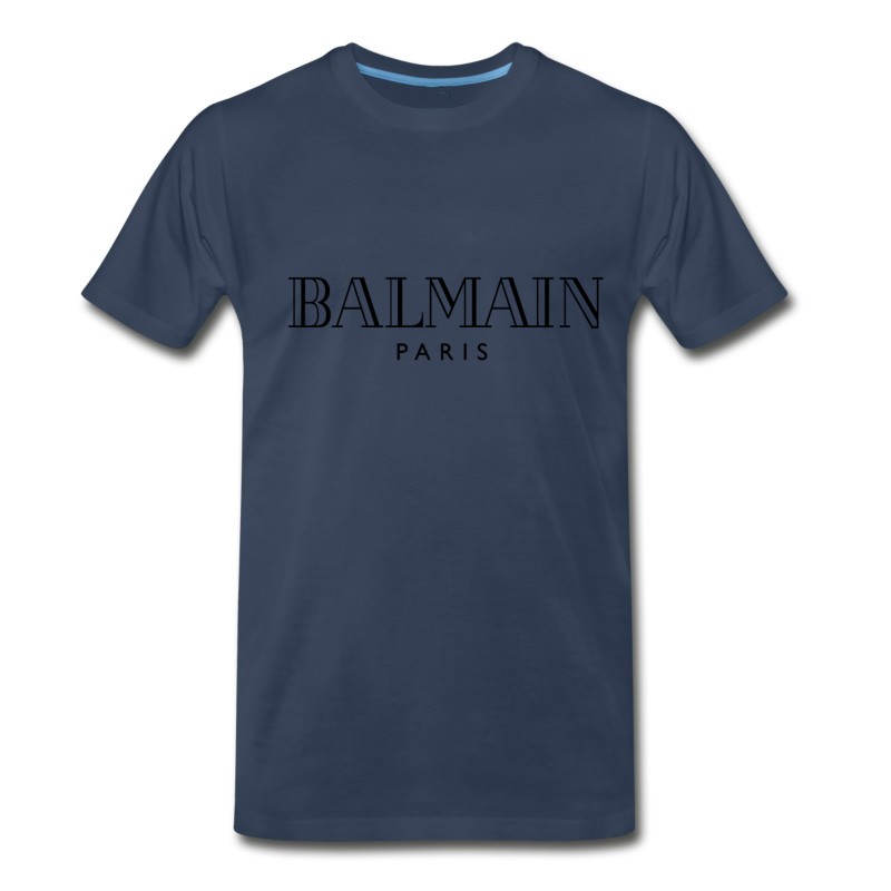 Men's Balmain Black Logo Paris T-Shirt - Pro Tee