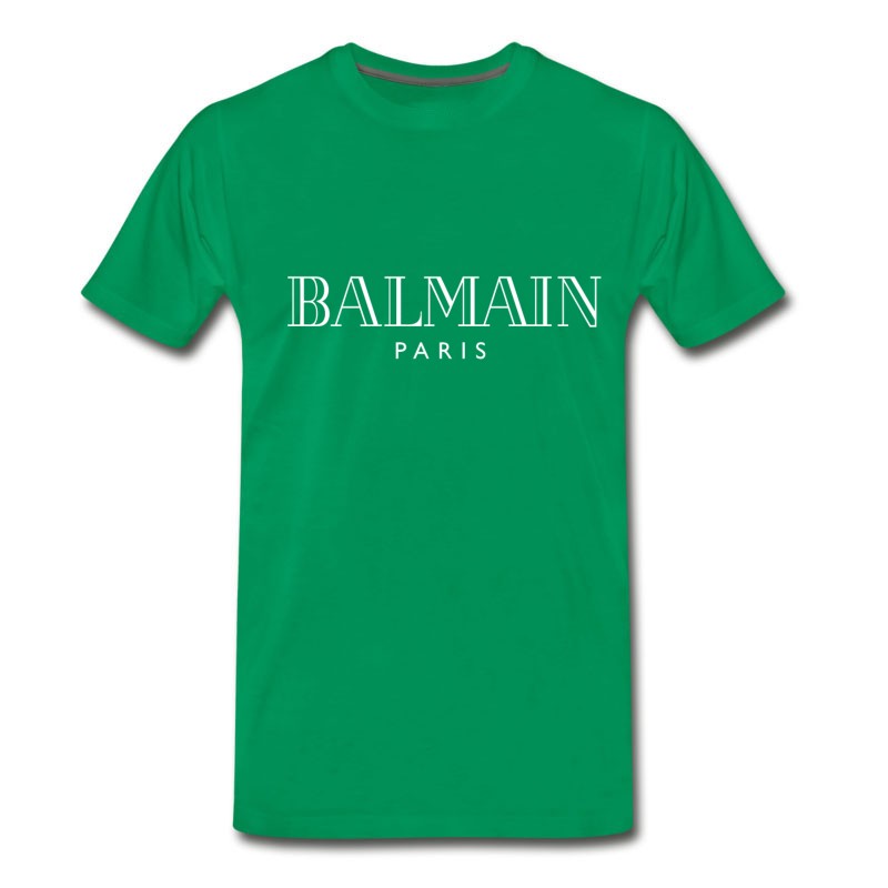 Men's Balmain White Logo Paris T-Shirt