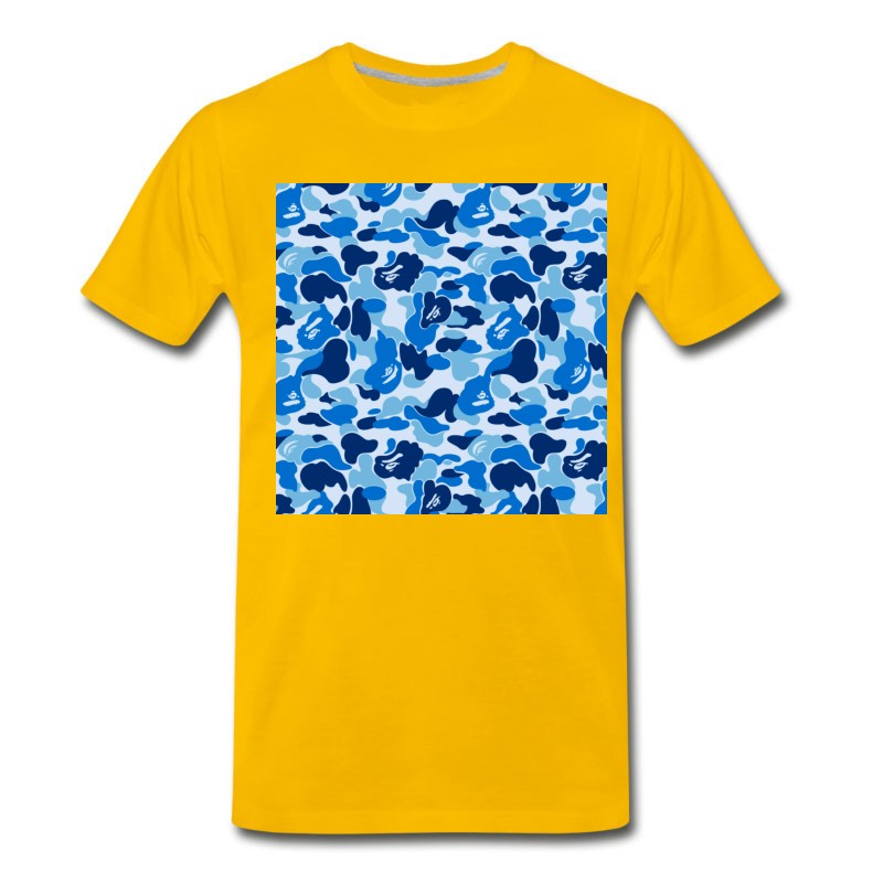 Men's Bape Blue Camo T-Shirt