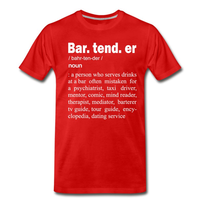 Men's Bartender - Bartender Definition T-Shirt