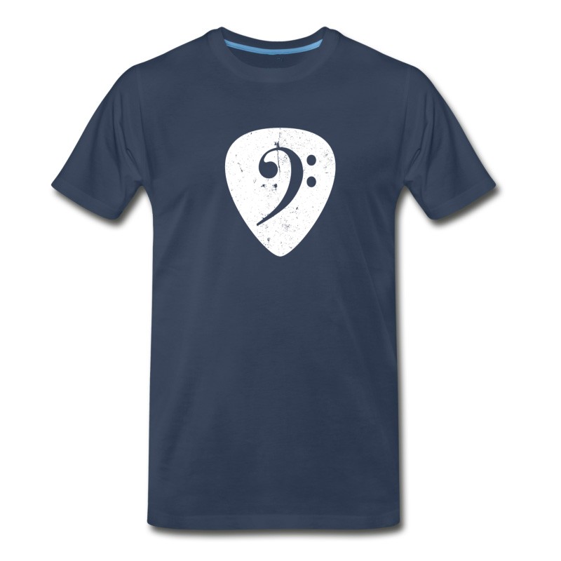 Men's Bass Guitar Pick Shirt Bass Clef Shirt Bass Player Shirt T-Shirt