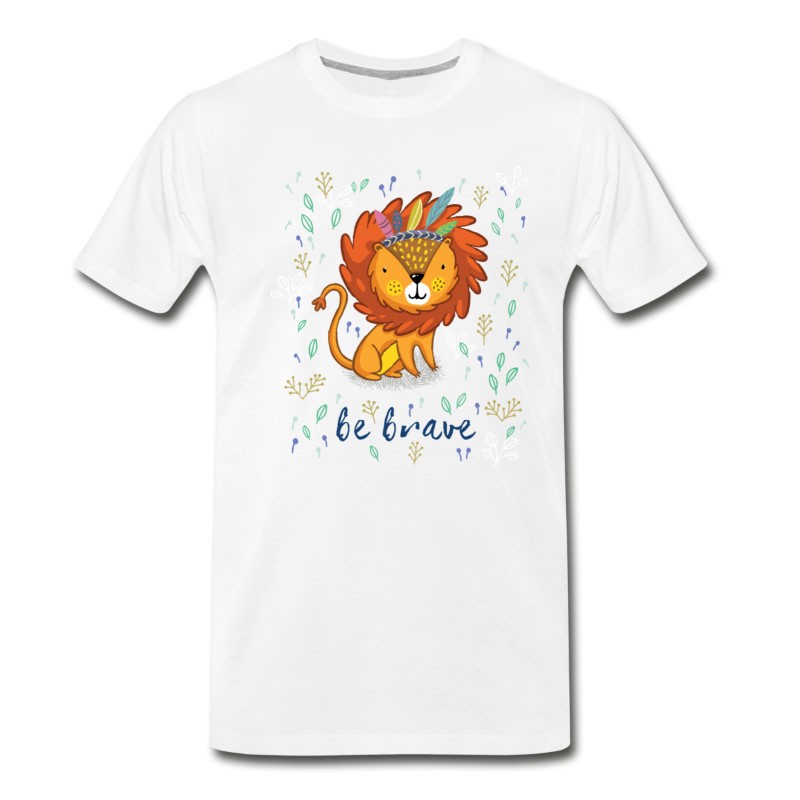 Men's BE BRAVE, LION T-Shirt