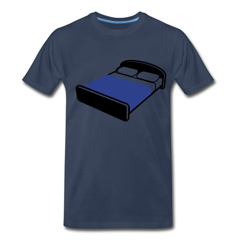 Men's Bed With Blue Blanket T-Shirt