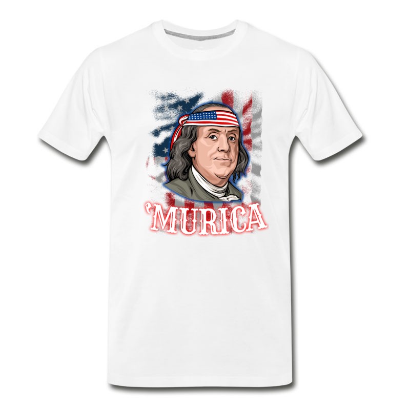 Men's Benjamin Franklin 4th Of July T-Shirt