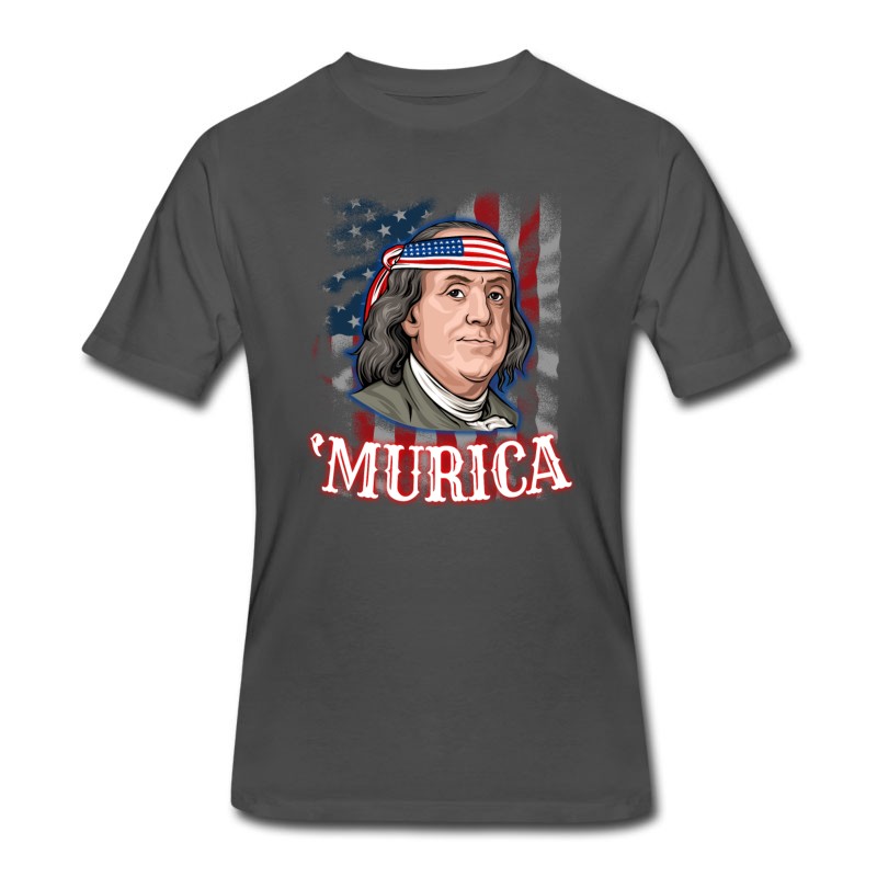 Men's Benjamin Franklin 4th Of July T-Shirt