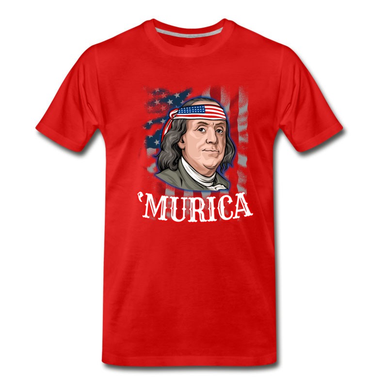 Men's Benjamin Franklin 4th Of July T-Shirt