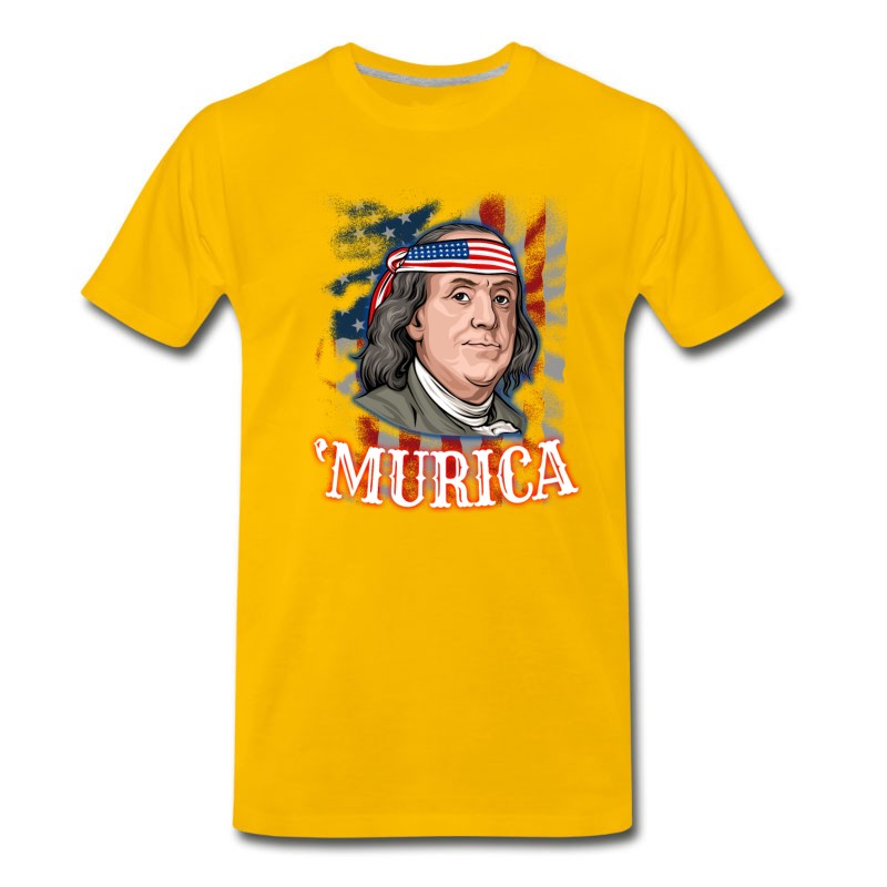 Men's Benjamin Franklin 4th Of July T-Shirt