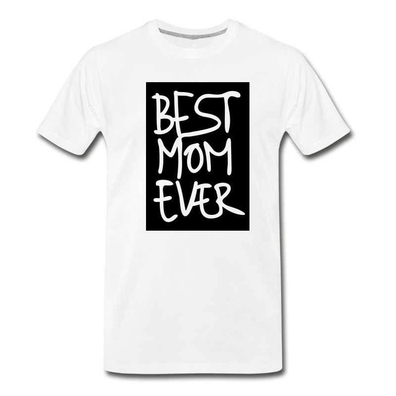 Men's Best Mon Ever Hand Writting Label 1c T-Shirt