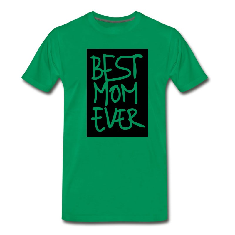 Men's Best Mon Ever Hand Writting Label 1c T-Shirt