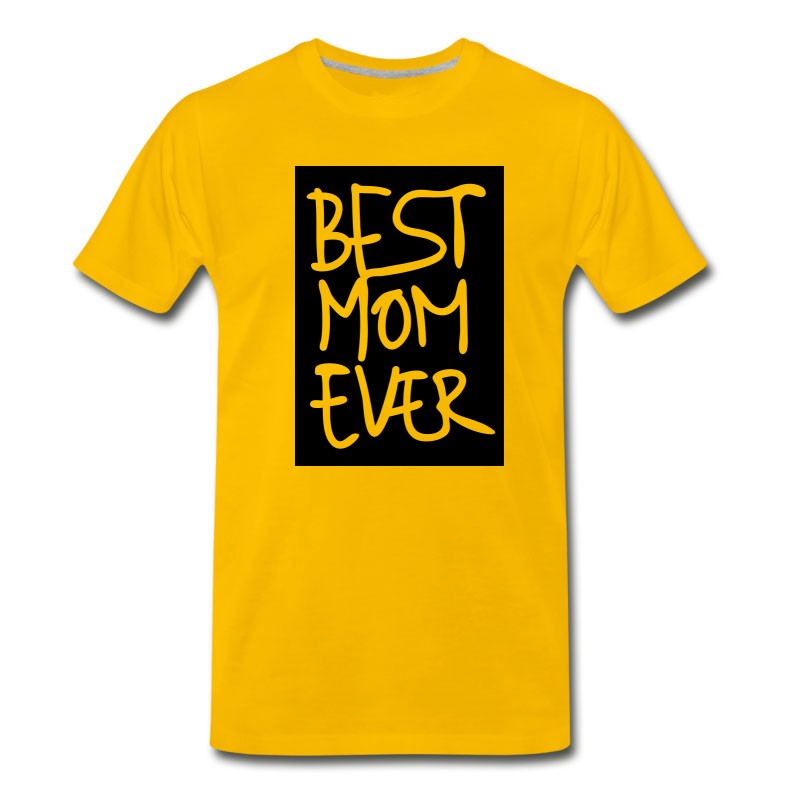 Men's Best Mon Ever Hand Writting Label 1c T-Shirt