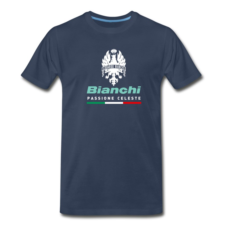 Men's Bianchi Logo Bianchi Passione Celeste T-Shirt