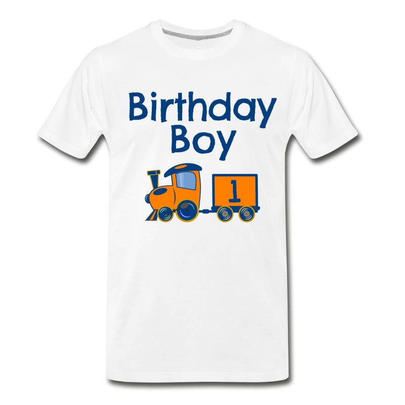 Men's Birthday Boy Train 1 T-Shirt