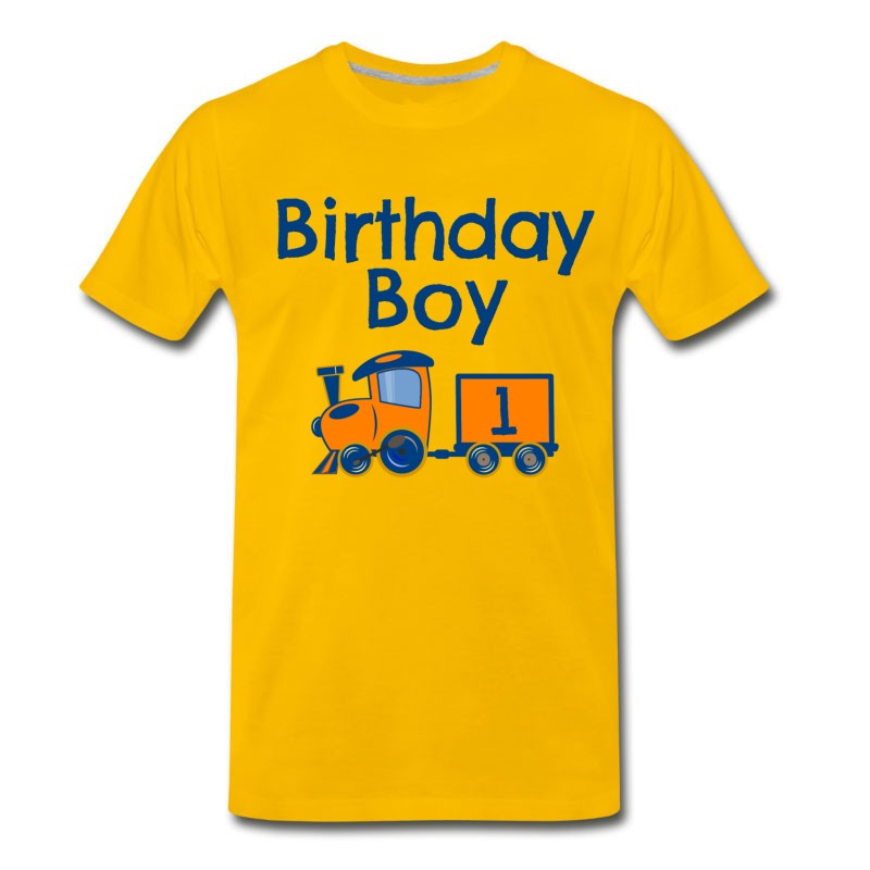 Men's Birthday Boy Train 1 T-Shirt