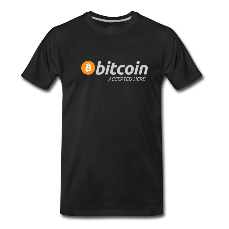 Men's Bitcoin Accepted Here T-Shirt