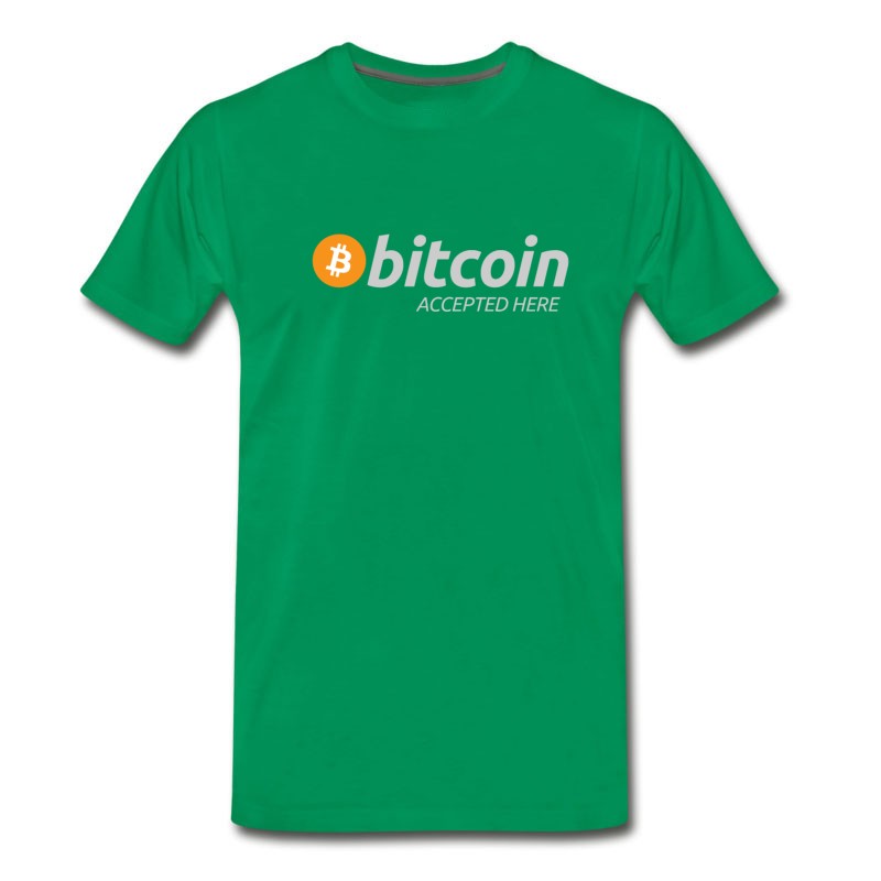 Men's Bitcoin Accepted Here T-Shirt