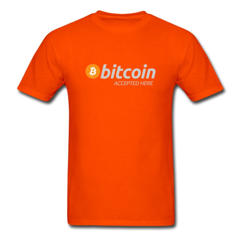 Men's Bitcoin Accepted Here T-Shirt