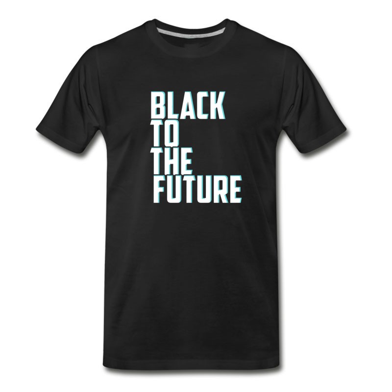 Men's Black To The Future T-Shirt