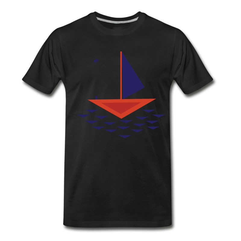 Men's Boat Abstract T-Shirt