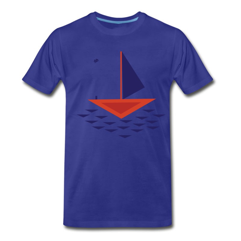 Men's Boat Abstract T-Shirt