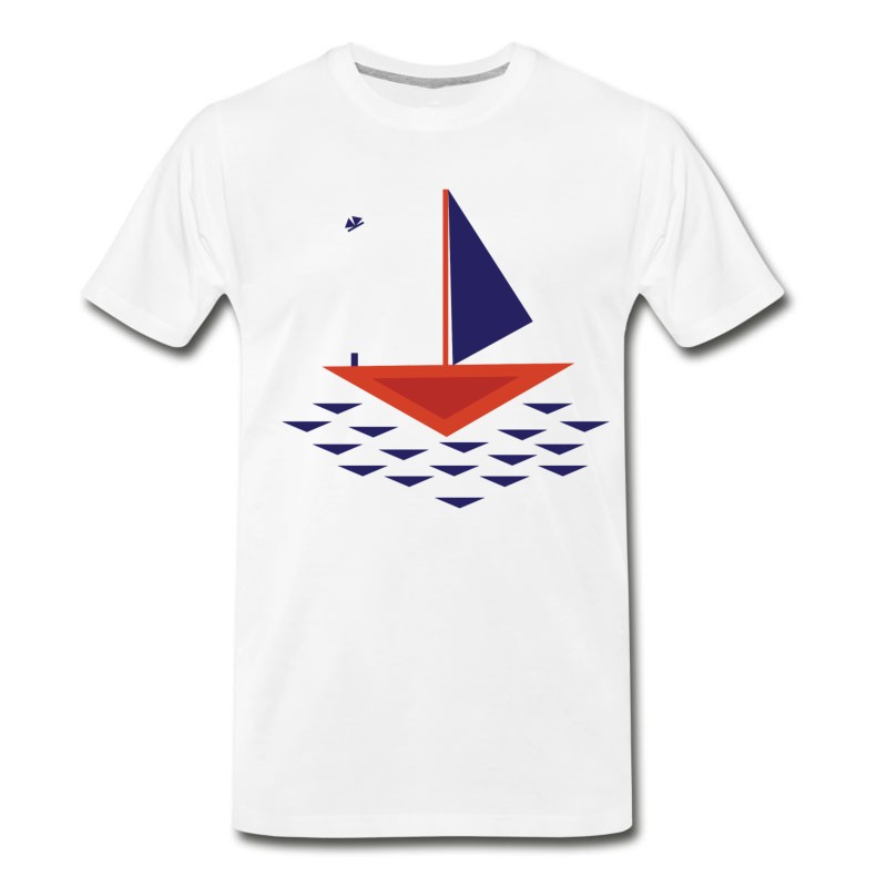 Men's Boat Abstract T-Shirt