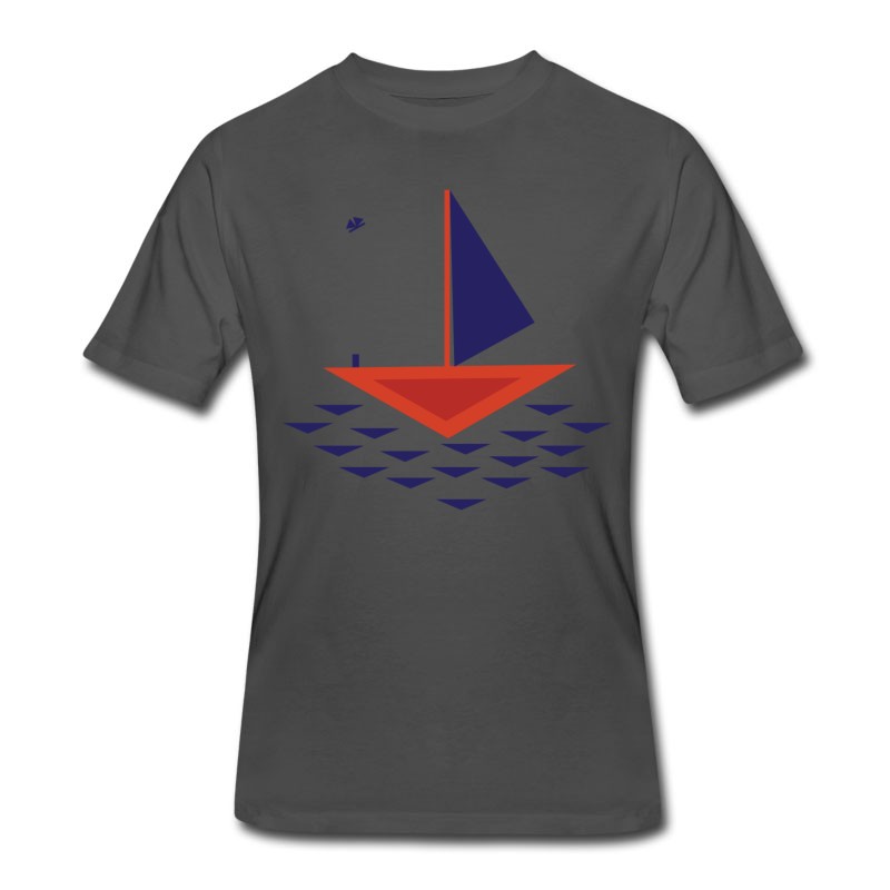 Men's Boat Abstract T-Shirt