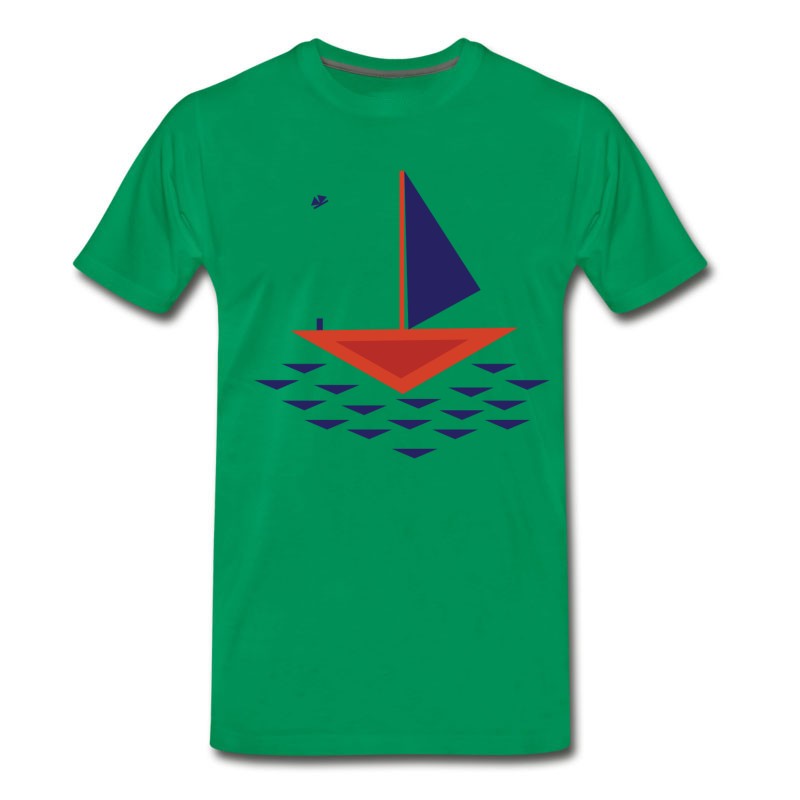 Men's Boat Abstract T-Shirt