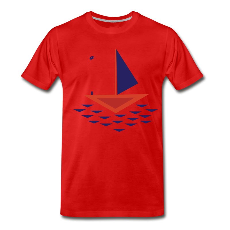 Men's Boat Abstract T-Shirt