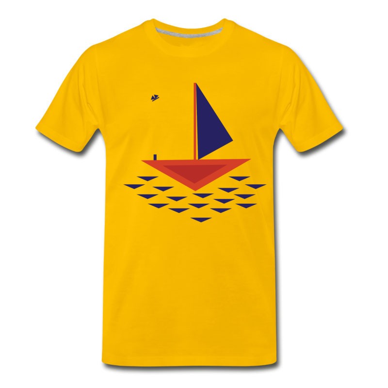 Men's Boat Abstract T-Shirt