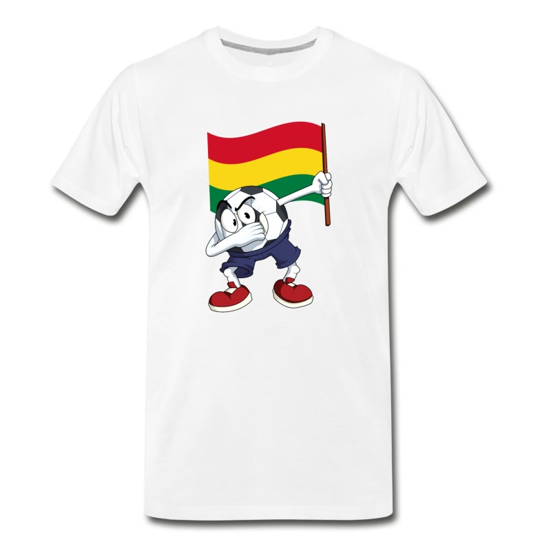 Men's Bolivia Dabbing Soccer Ball T-Shirt