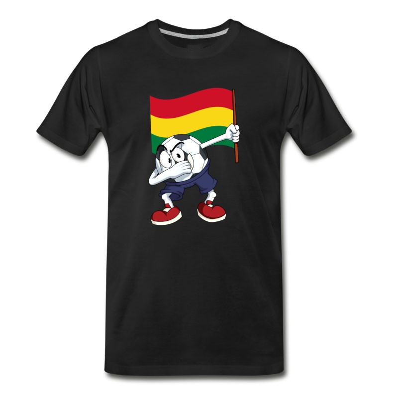 Men's Bolivia Dabbing Soccer Ball T-Shirt