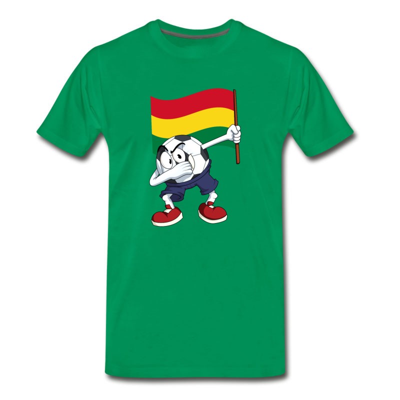 Men's Bolivia Dabbing Soccer Ball T-Shirt